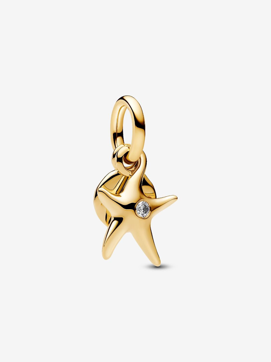 PANDORA Starfish Double Dangle Charm 14k gold plating 763892C01
