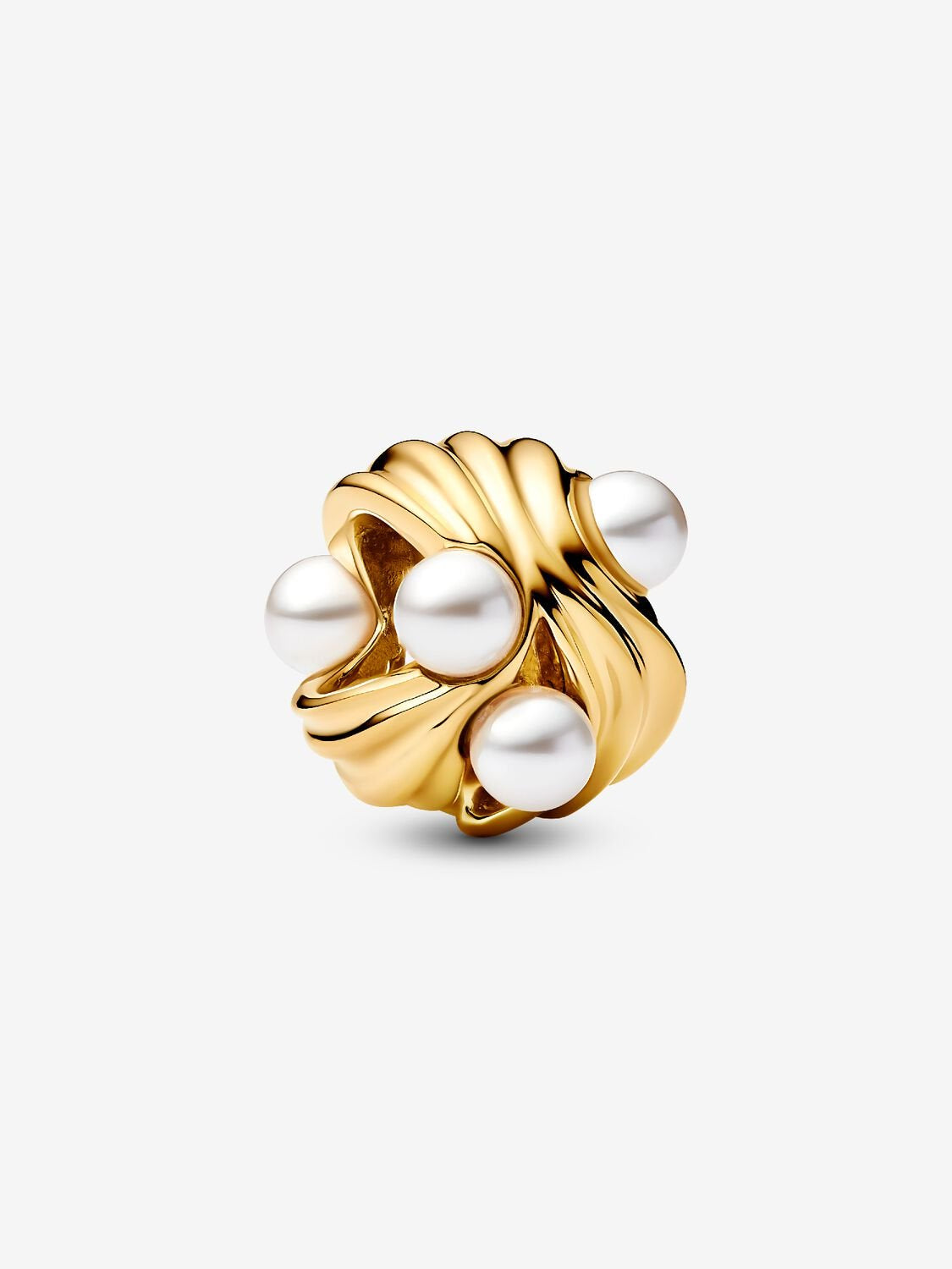 PANDORA Abstract Waves Charm 14k gold plating 763915C01