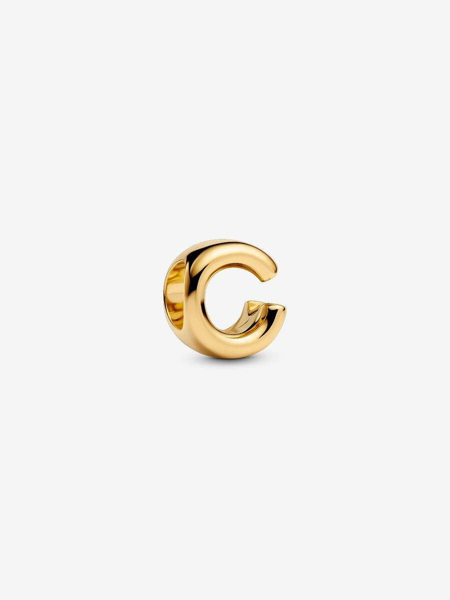 PANDORA Gold Plated Letter C Charm 763949C00