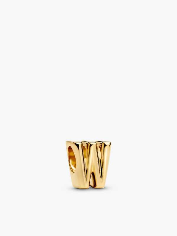 PANDORA Gold Plated Letter W Charm 763969C00
