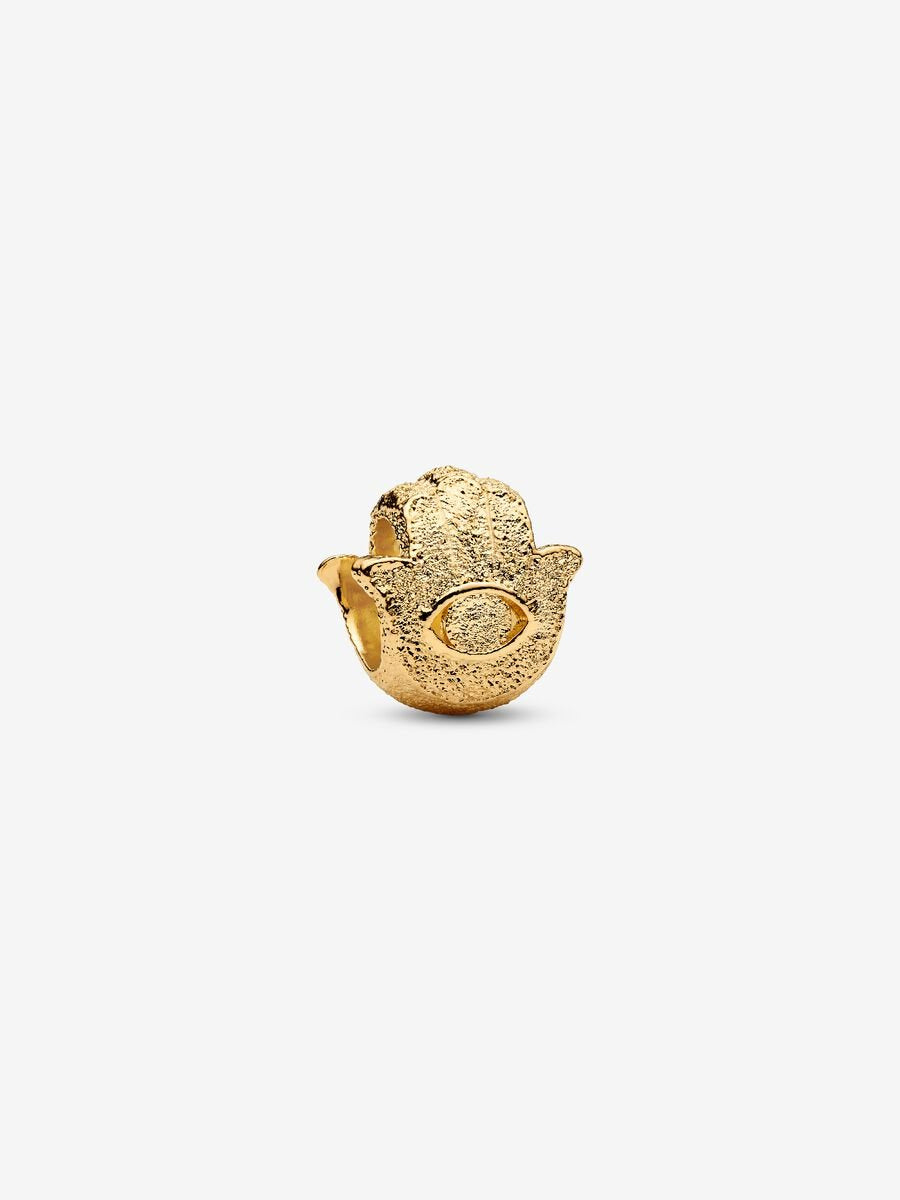 PANDORA Textured Hamsa Hand Mini Charm 764042C00