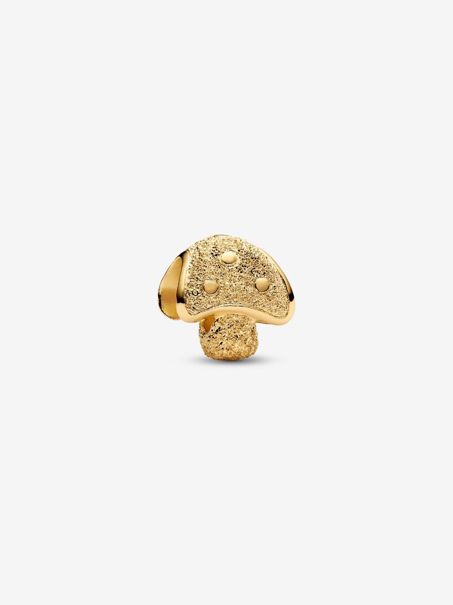 PANDORA Textured Mushroom Mini Charm 764048C00