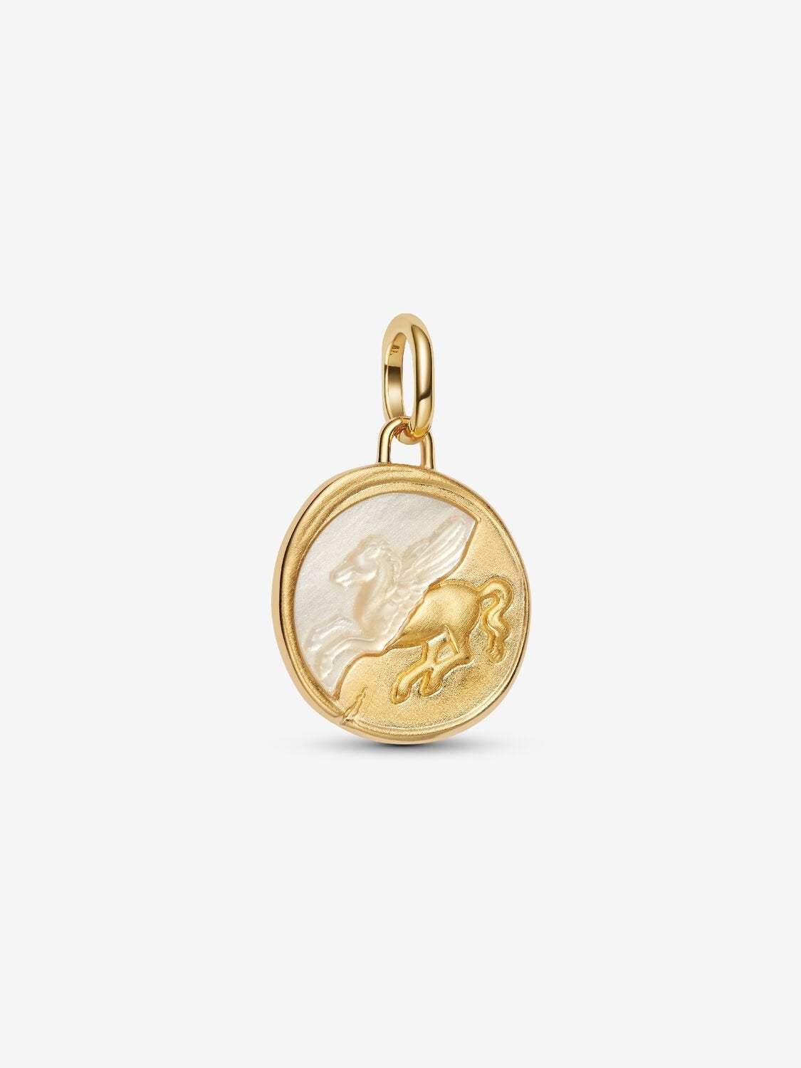 Pandora Pegasus Medallion Charm Sterling silver, 14k gold plating 764090C01