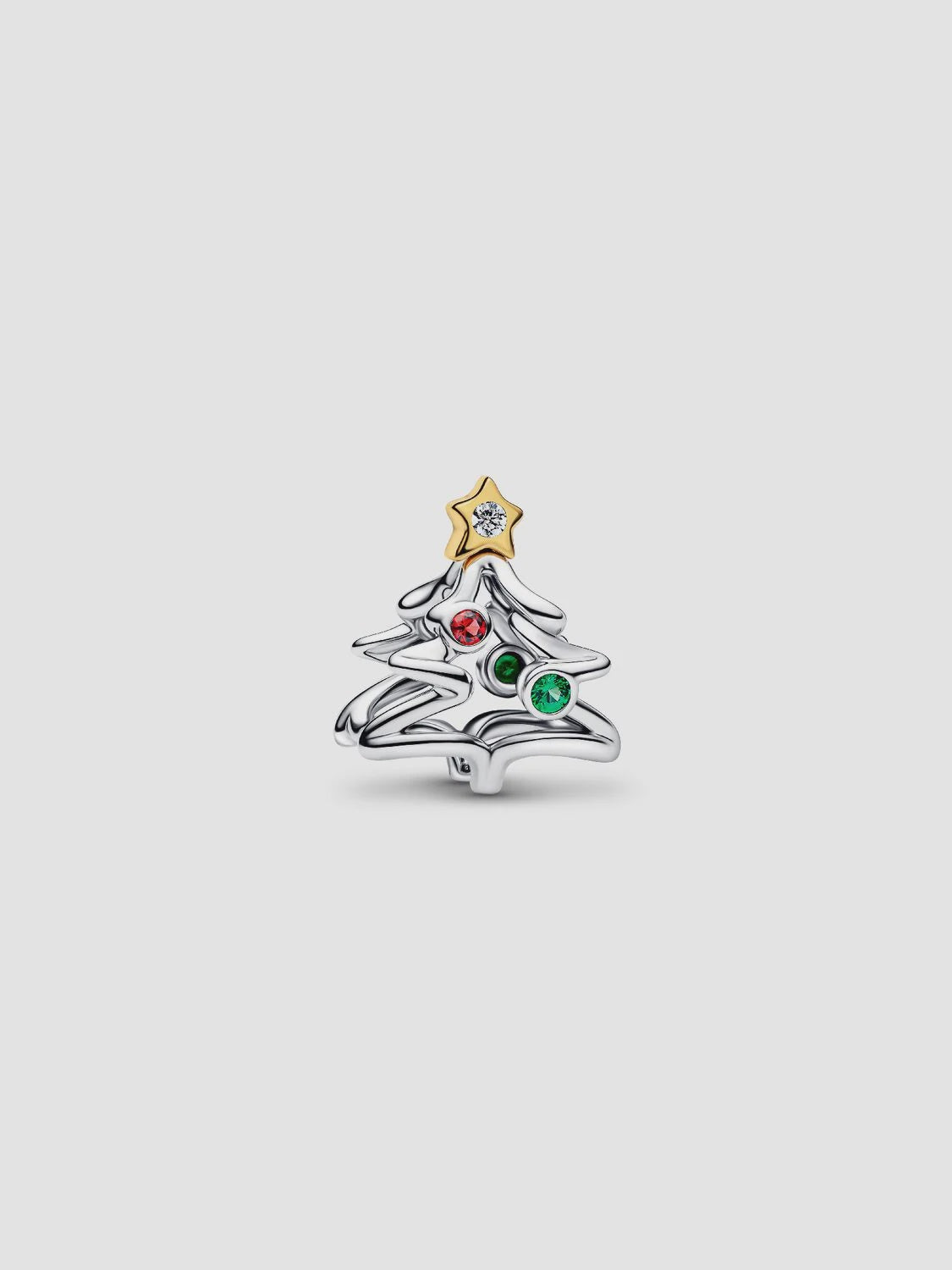 PANDORA Christmas Tree Charm Sterling silver, 14k gold plating 764248C01