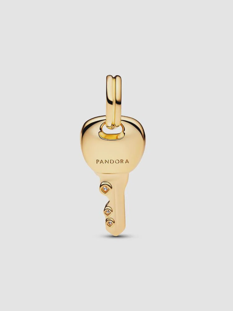 PANDORA Key Dangle Charm 14k gold plating 764347C01