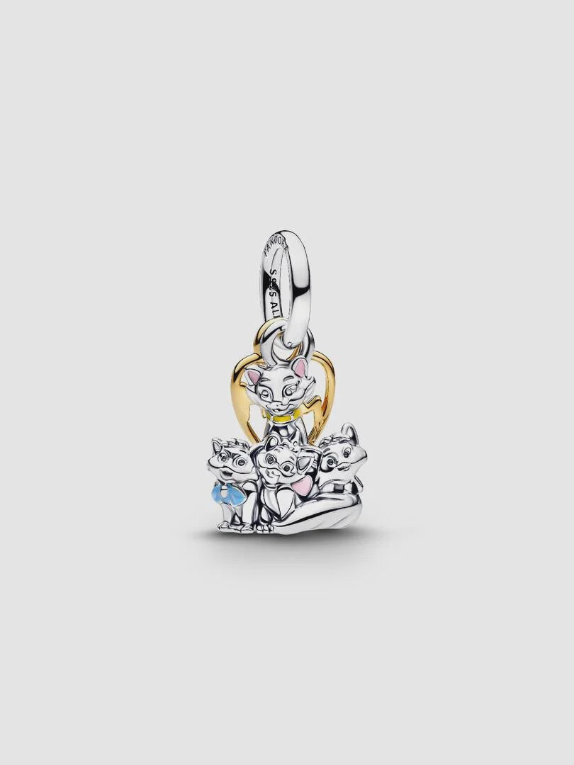 PANDORA Disney Aristocats Duchess & Kittens Dangle Charm 764465C01