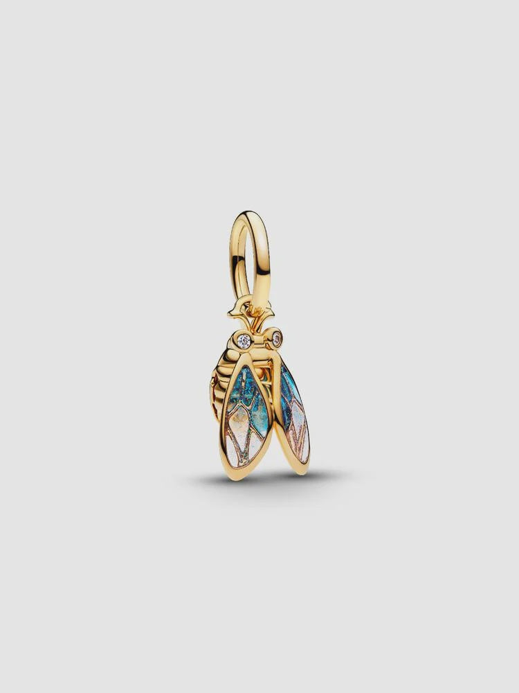 PANDORA Cicada Dangle Charm 14k gold plating 764490C01
