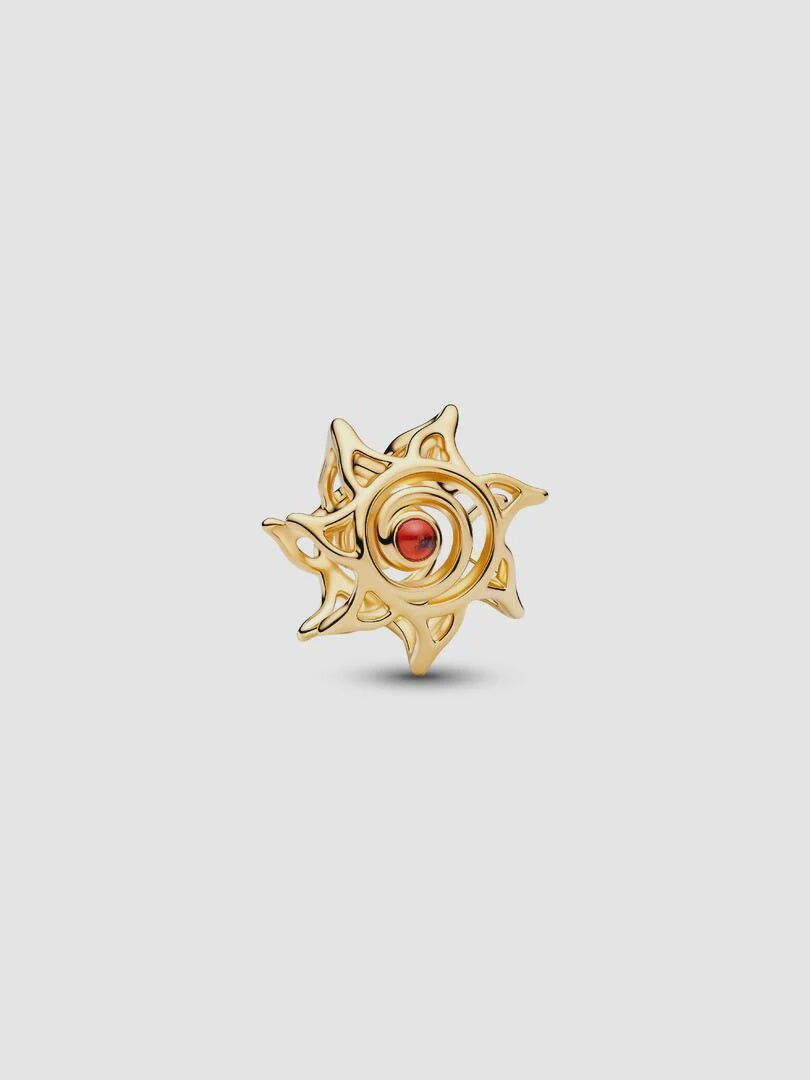 PANDORA Sun Openwork Charm 14k gold plating 764625C01