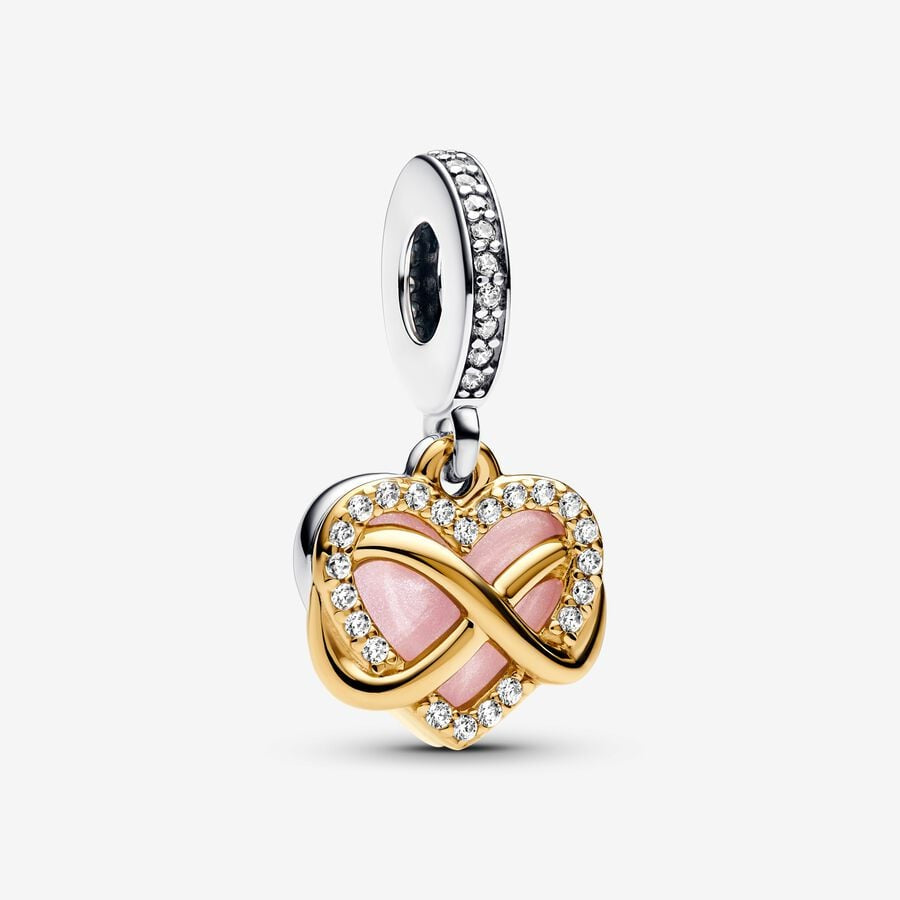 PANDORA Sparkling Infinity Heart Dangle Charm 768878C01