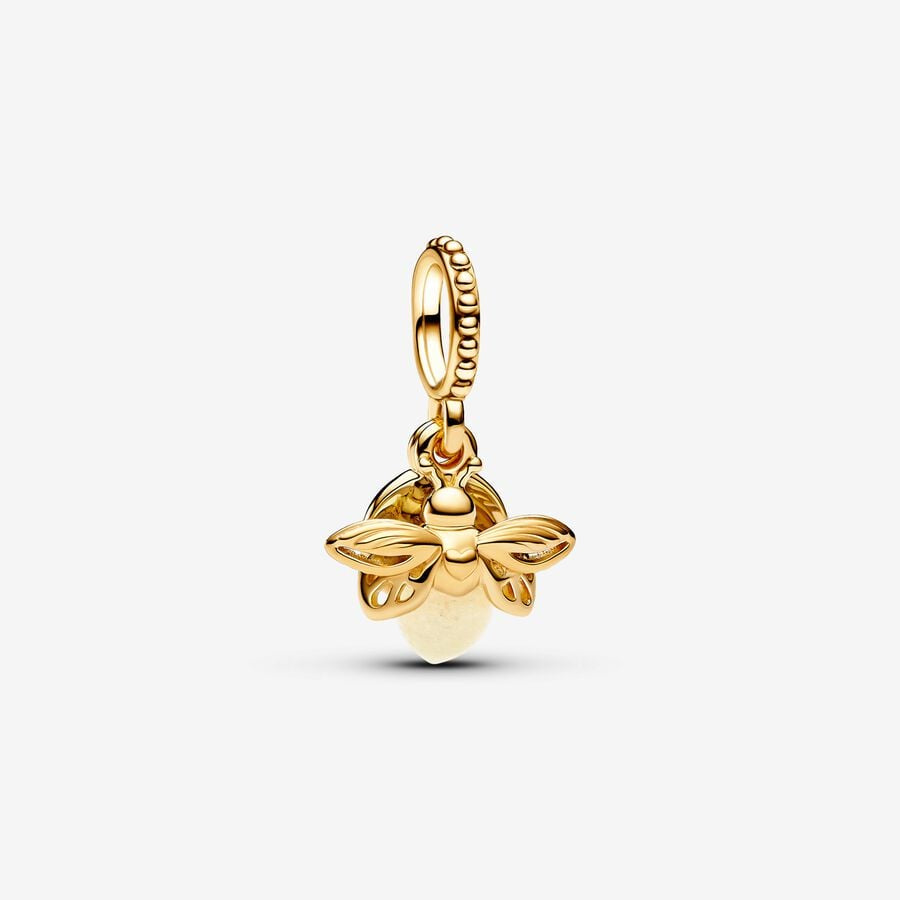 PANDORA Glow-in-the-dark Firefly Dangle Charm 769352C01