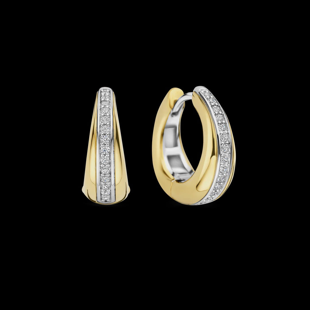 Ti Senti Layered Zirconia Hoops 78049ZY