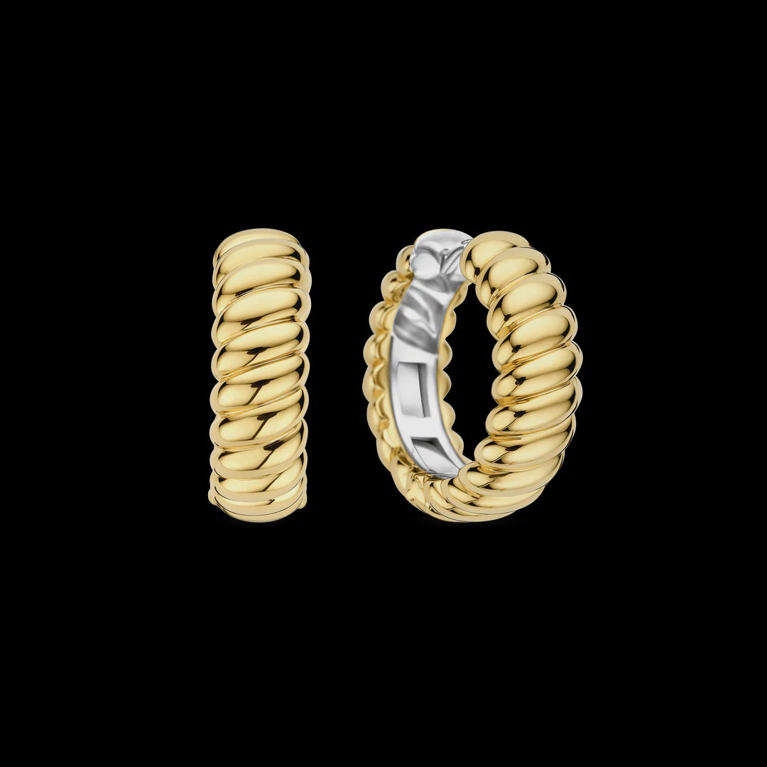 Ti Sento Vintage Ribbed Hoops 78066SY