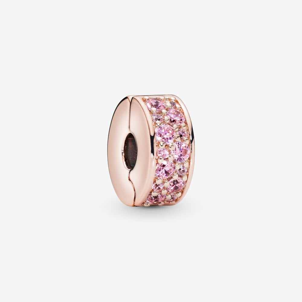 PANDORA Pink Shining Elegance Clip 781817PCZ