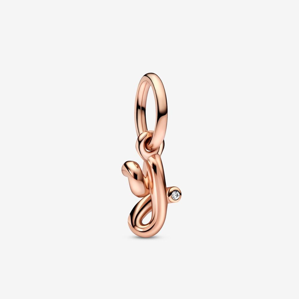 PANDORA Letter y Script Alphabet Dangle Charm 782458C01