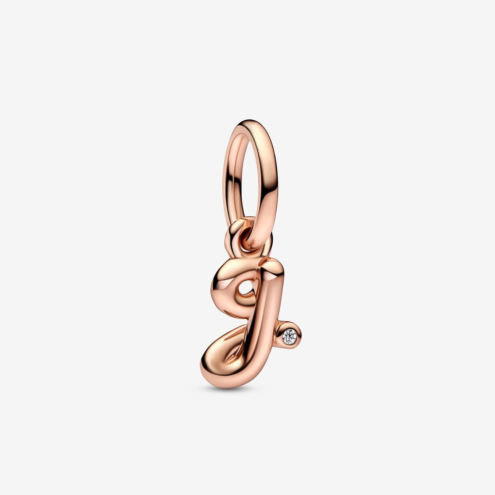 PANDORA Letter g Script Alphabet Dangle Charm 782535C01