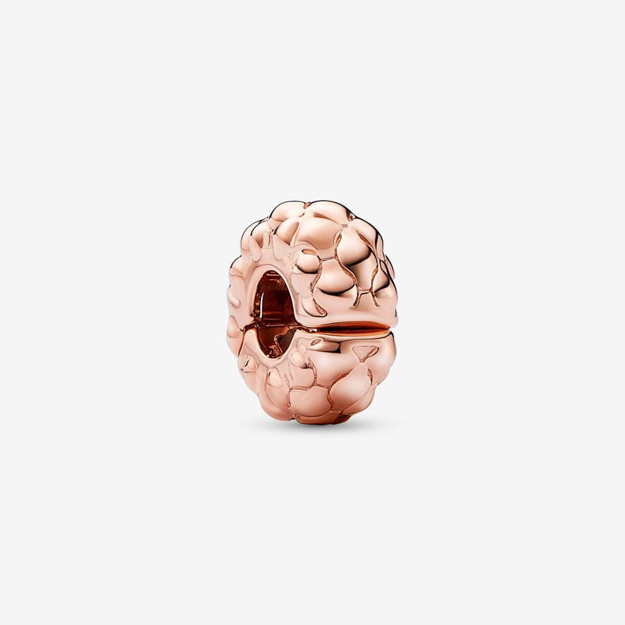 PANDORA Studded Clip Charm Rose 782716C00