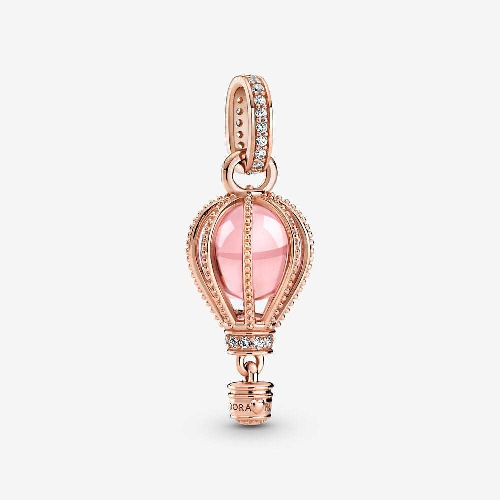 PANDORA Sparkling Pink Hot Air Balloon Dangle Charm 789434C01