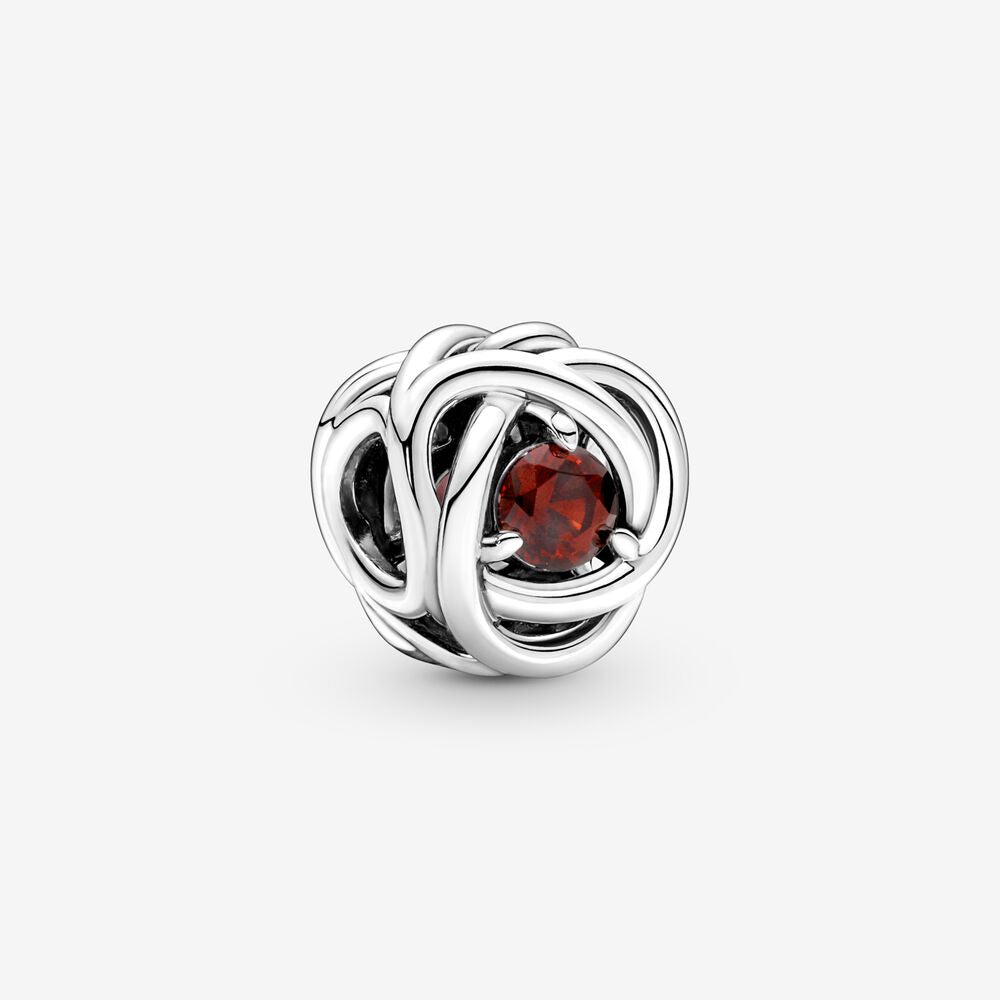 PANDORA January Birthstone Eternity Circle Charm 790065C06