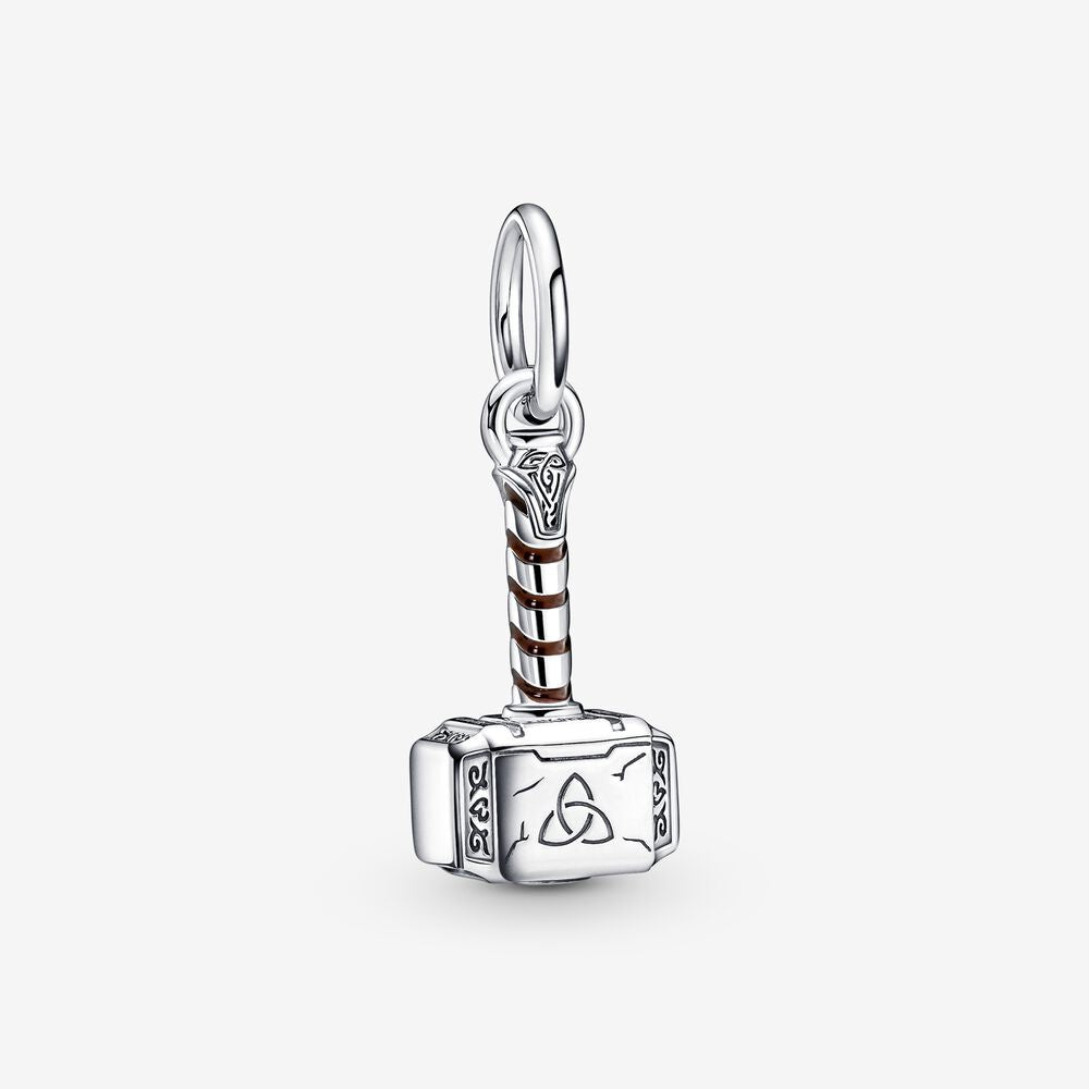 PANDORA Marvel Thors Hammer Silver Charm 790483C01