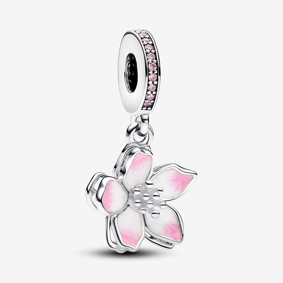 PANDORA Cherry Blossom Dangle Charm 790667C01