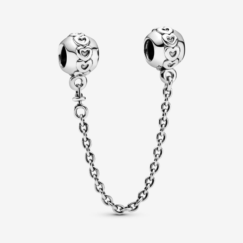 PANDORA Band of Hearts Safety Chain Charm 791088-06
