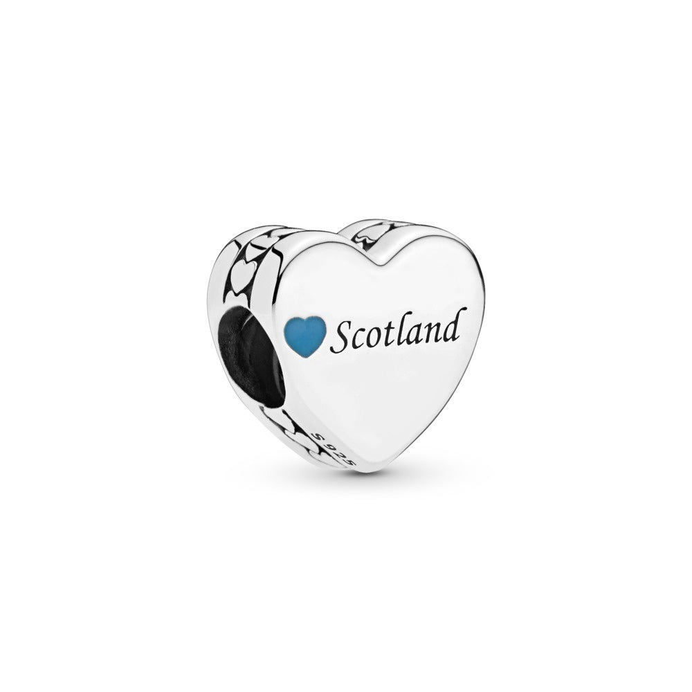 PANDORA Silver Scotland Heart Charm 792015_E006