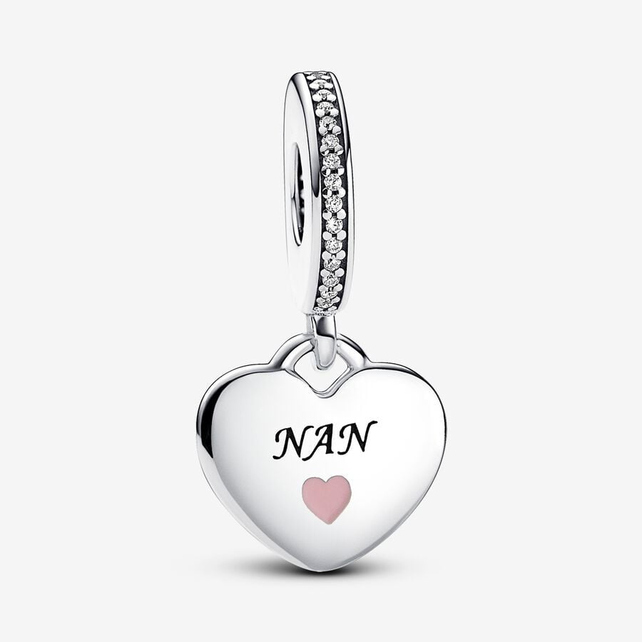 PANDORA Nan Heart Dangle Charm 792017CZ_E015