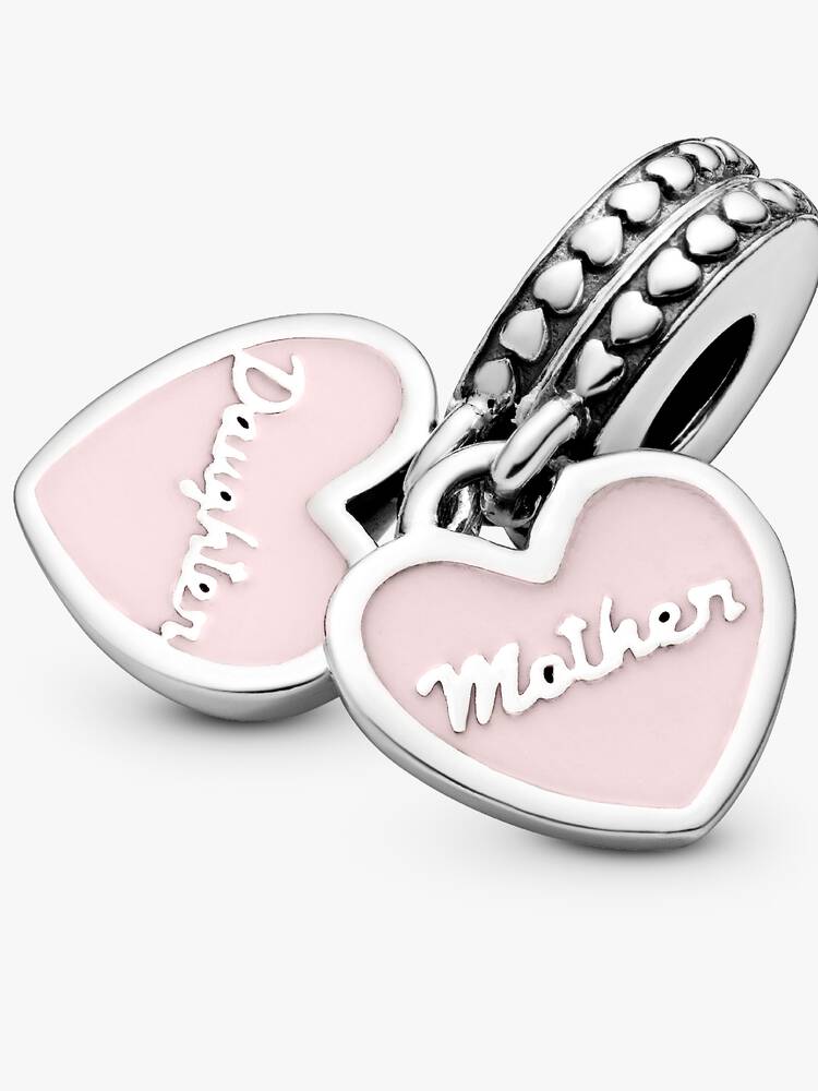 PANDORA Mother & Daughter Hearts Charm