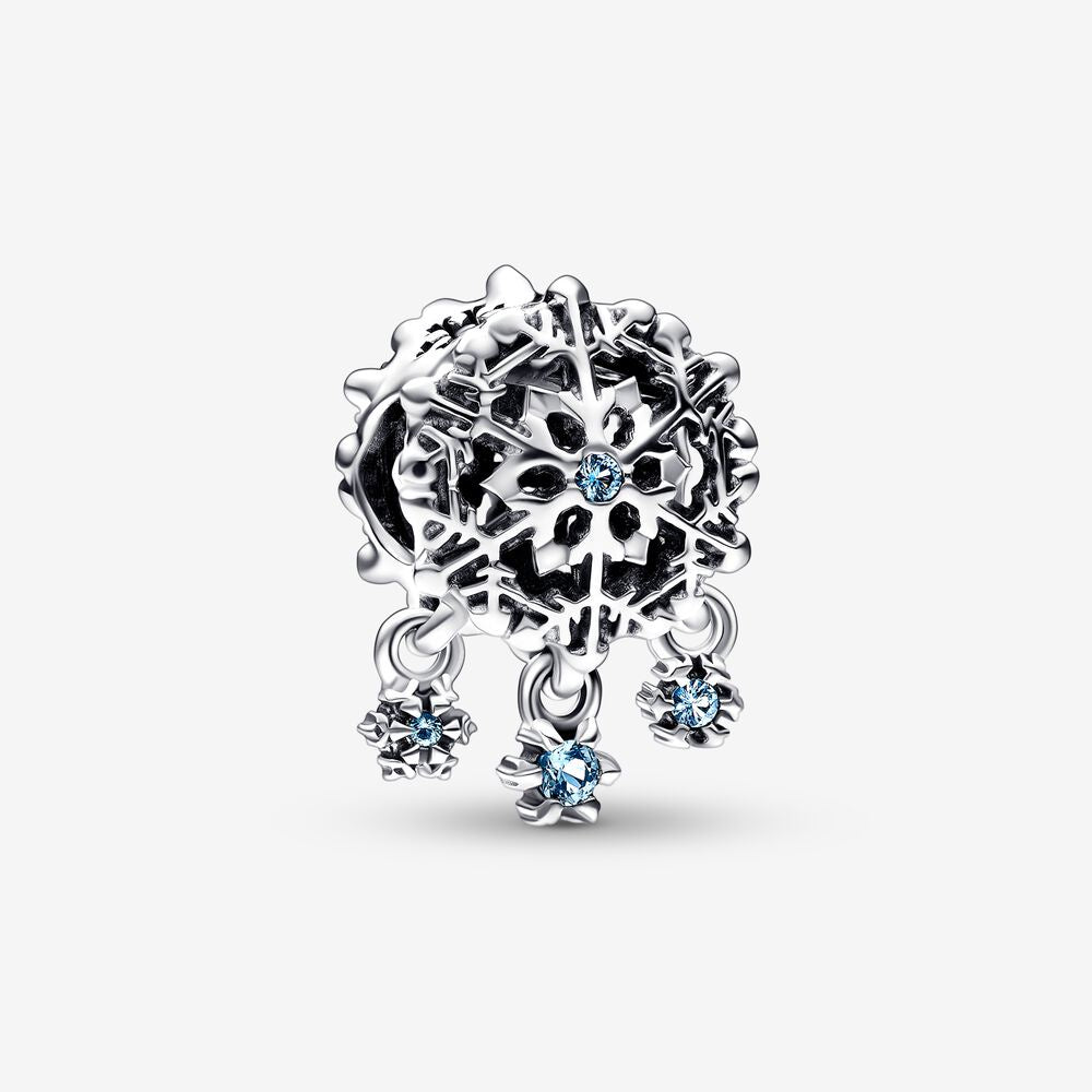 PANDORA Icy Snowflake Drop Charm 792367C01