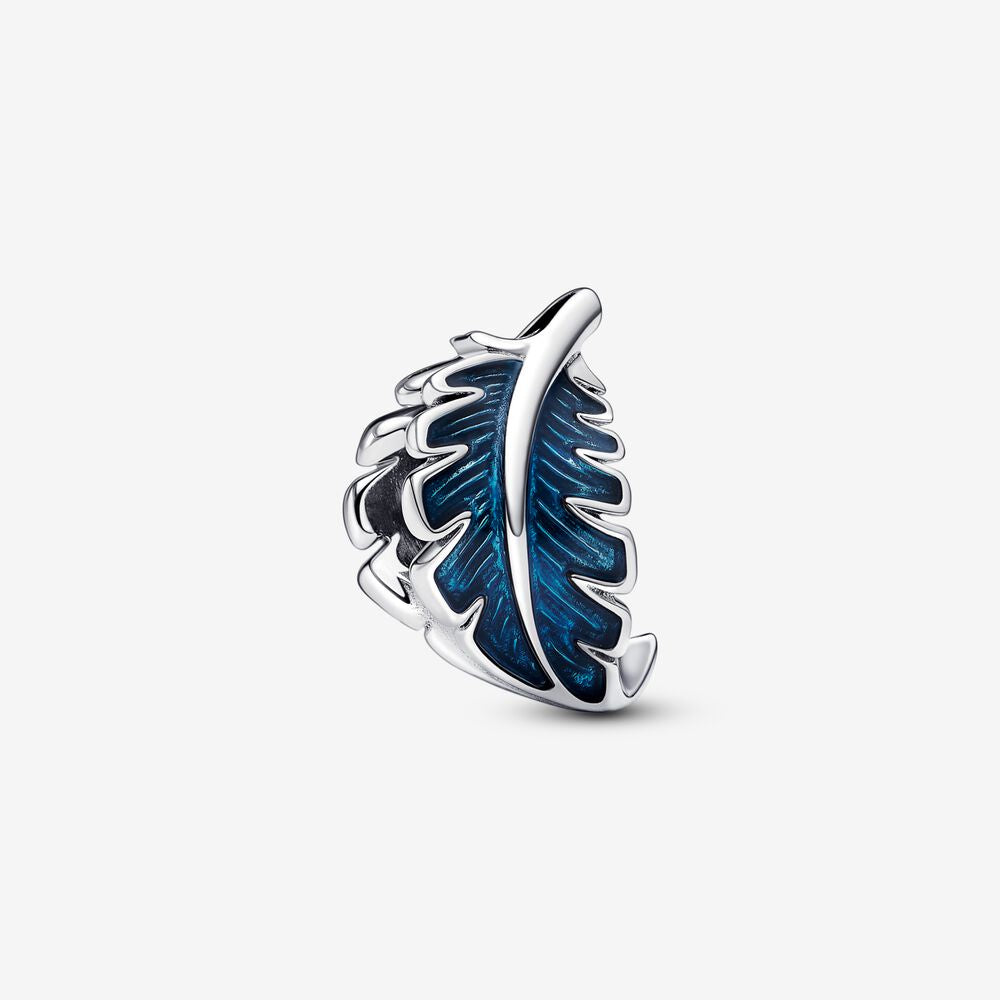 PANDORA Blue Curved Feather Charm 792576C01