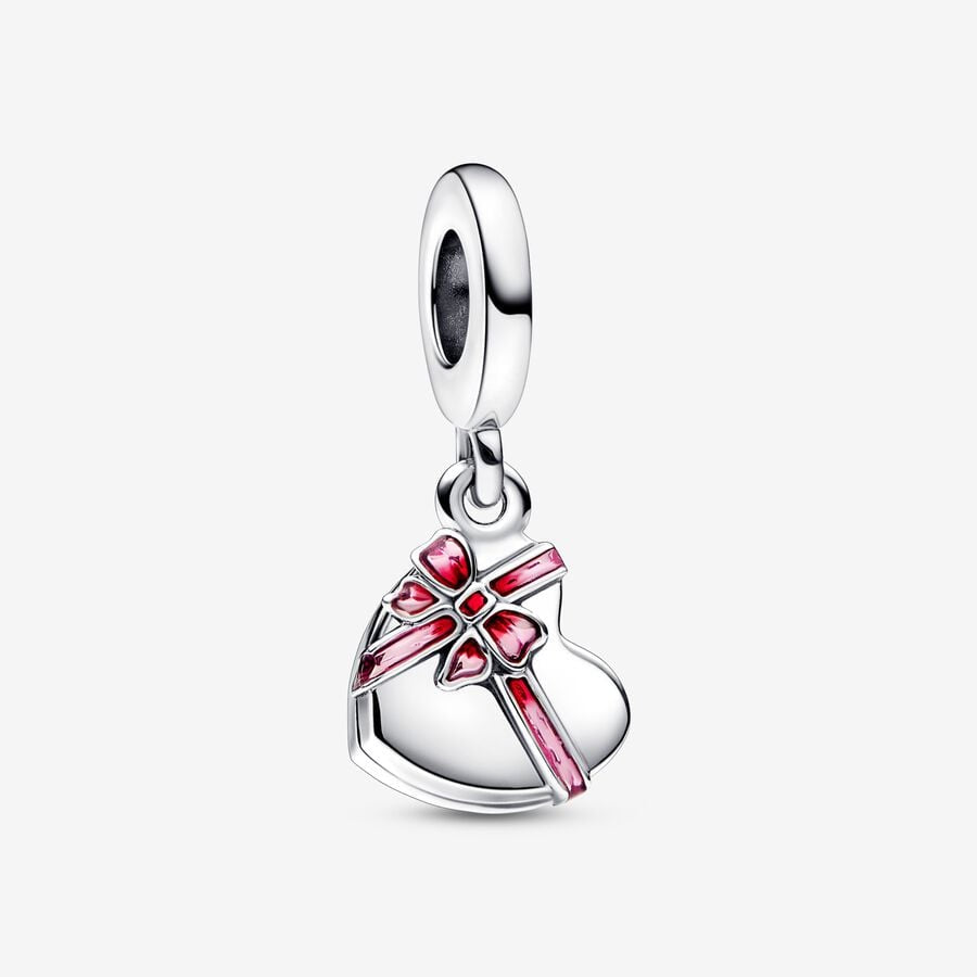 PANDORA Openable Heart Chocolate Gift Box Dangle Charm 792587C01