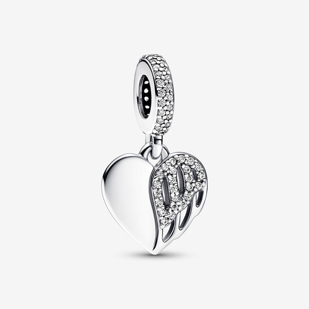 PANDORA Heart & Angel Dangle Charm 792646C01