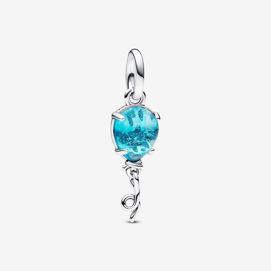PANDORA Blue Murano Glass Balloon Dangle Charm 792792C01