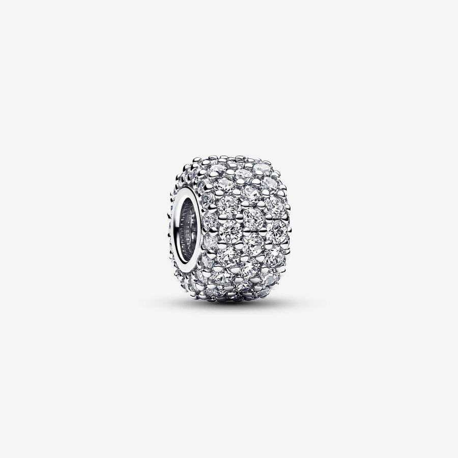 PANDORA Sparkling Pavé Triple-row Charm 792820C01