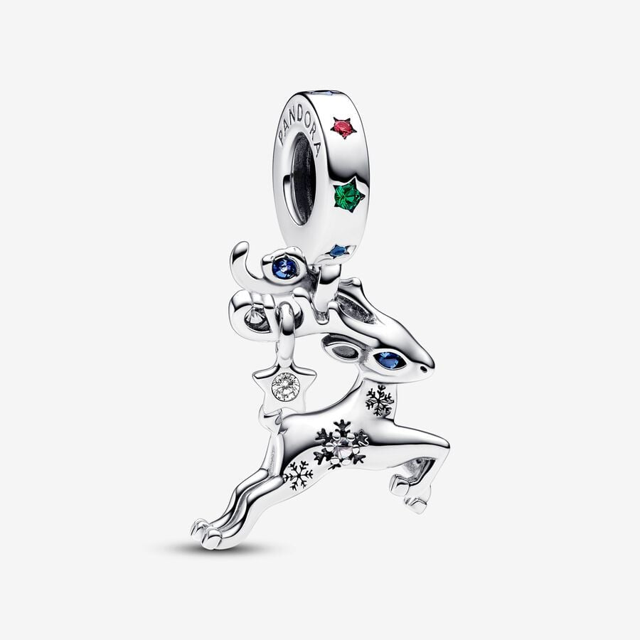 PANDORA Magical Christmas Reindeer Dangle Charm 792826C01