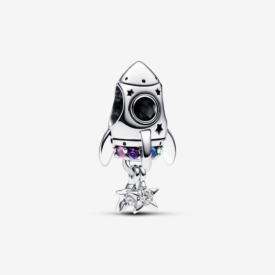PANDORA Space Love Rocket Charm 792831C01