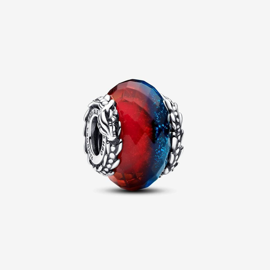 PANDORA Game of Thrones Ice & Fire Dragons Dual Murano Glass Charm 792966C00