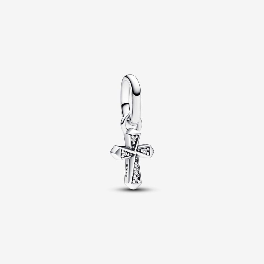 PANDORA ME Sparkling Cross Mini Dangle Charm 793044C01