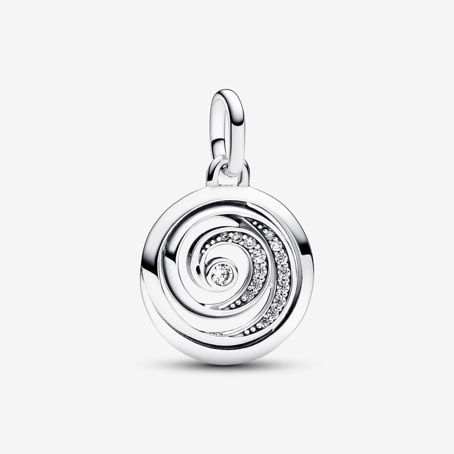 PANDORA ME Gratitude Spiral Medallion Charm 793046C01