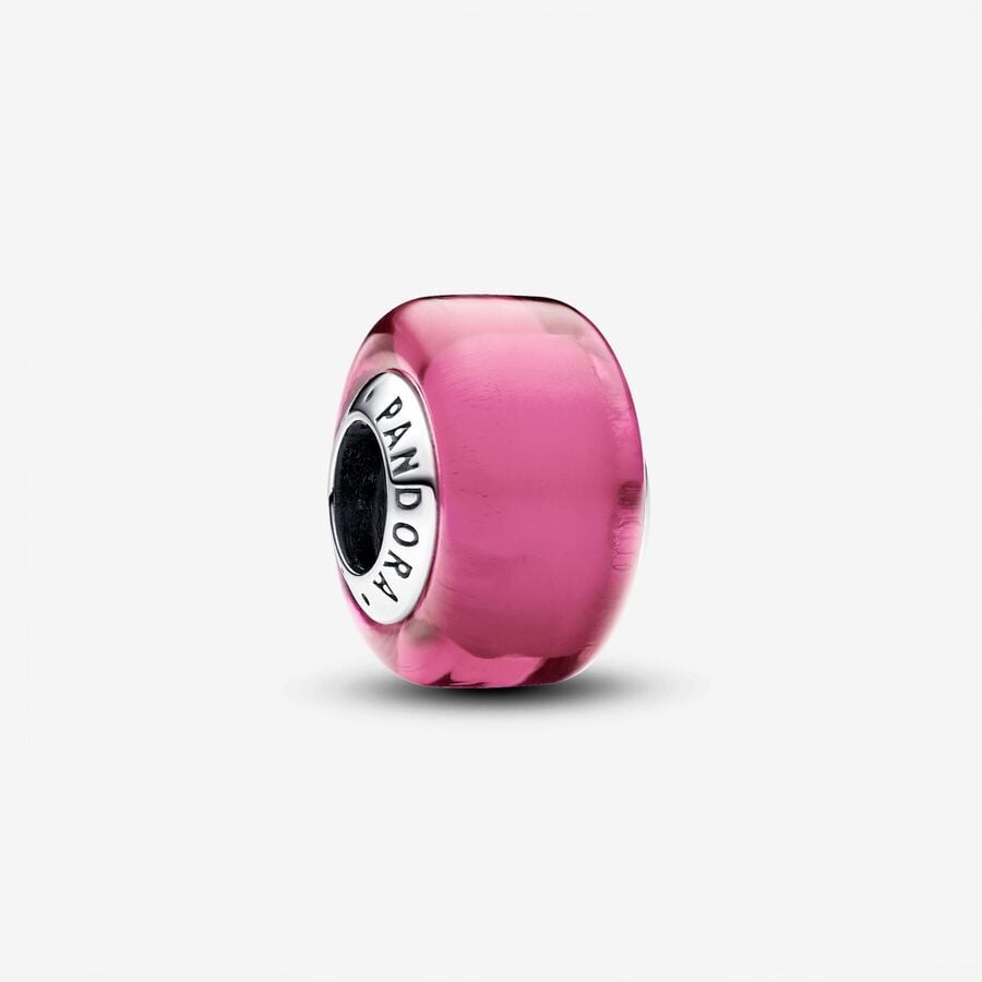 PANDORA Pink Mini Murano Glass Charm 793107C00