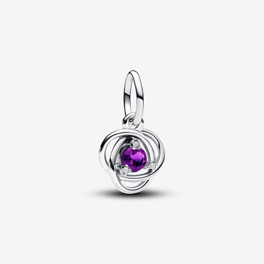 PANDORA Purple Eternity Circle Dangle Charm 793125C02