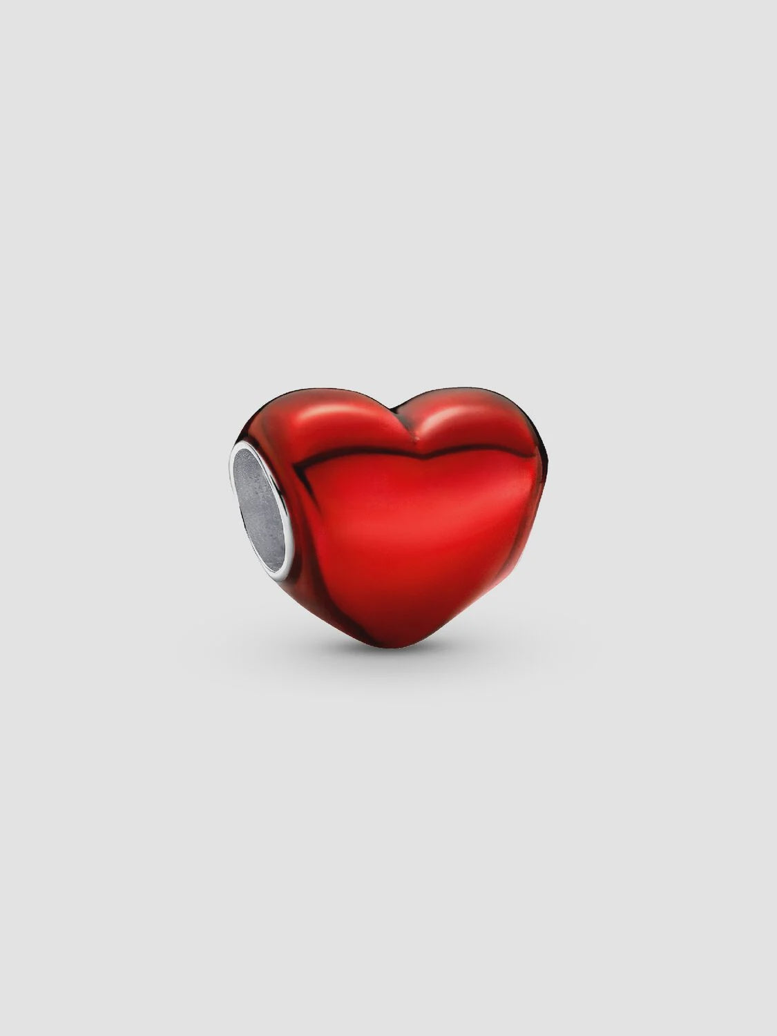 PANDORA Metallic Red Heart Charm Sterling silver 793337C02