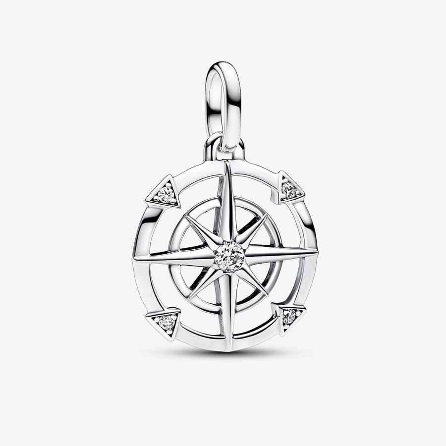 PANDORA Compass Medallion Charm 793456C01