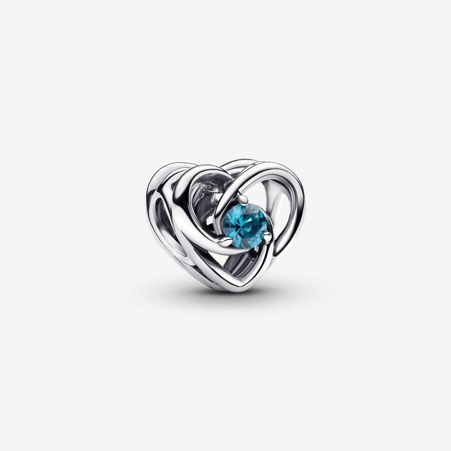 PANDORA Entwined Heart & Stones Charm 793744C01