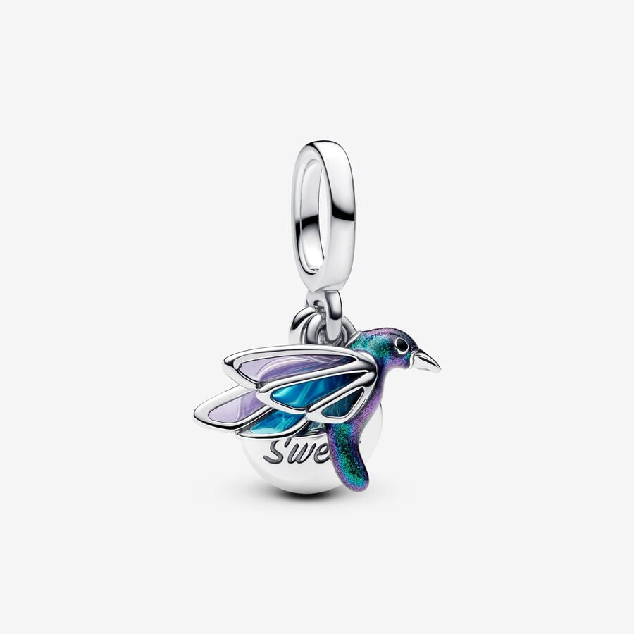 PANDORA Hummingbird Double Dangle Charm 793746C01