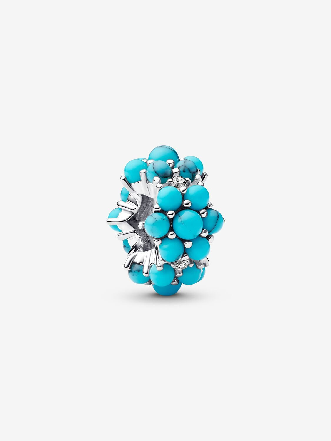 PANDORA Turquoise-coloured Ocean Charm silver 793897C02