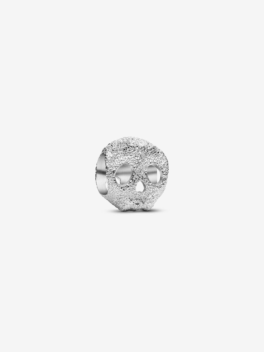 PANDORA Textured Skull Mini Charm 794040C00