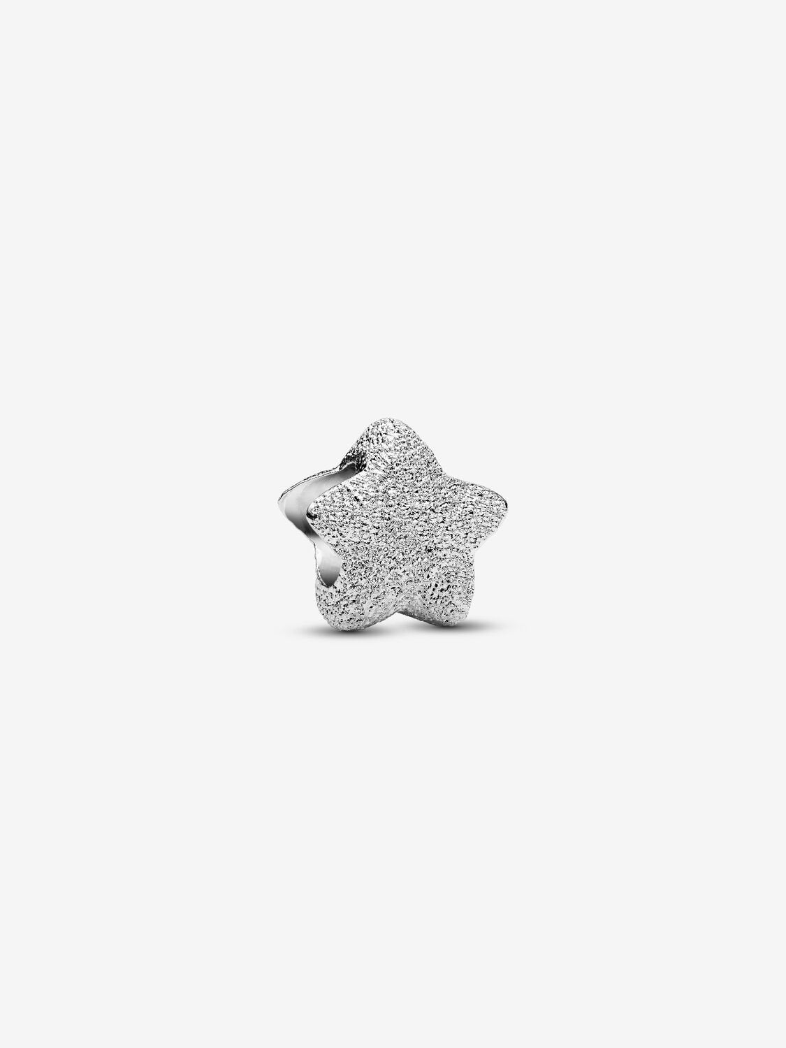 PANDORA Textured Star Mini Charm Sterling silver 794050C00