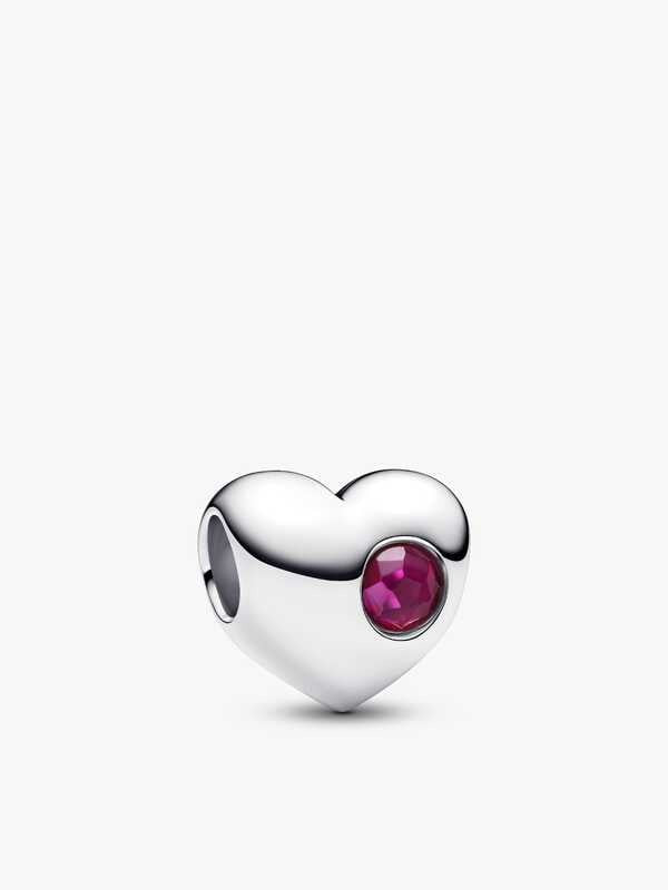 PANDORA Engravable July Birthstone Heart Charm 794161C07