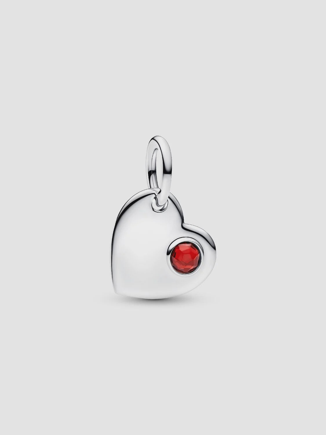 PANDORA Engravable Heart January Dangle Charm Sterling silver 794295C01